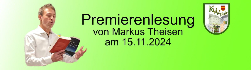 20241115 1024 Schild Premierenlesung Theisen